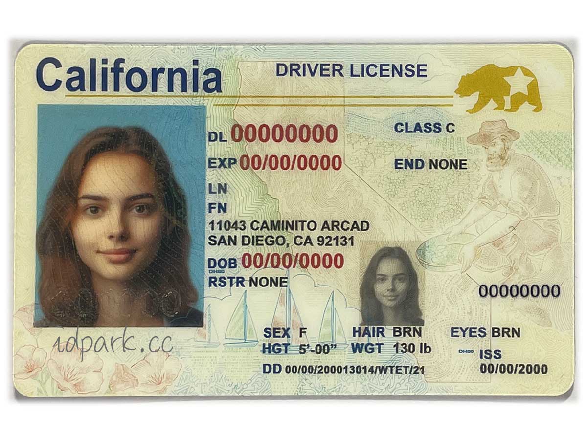 California fake ID card
